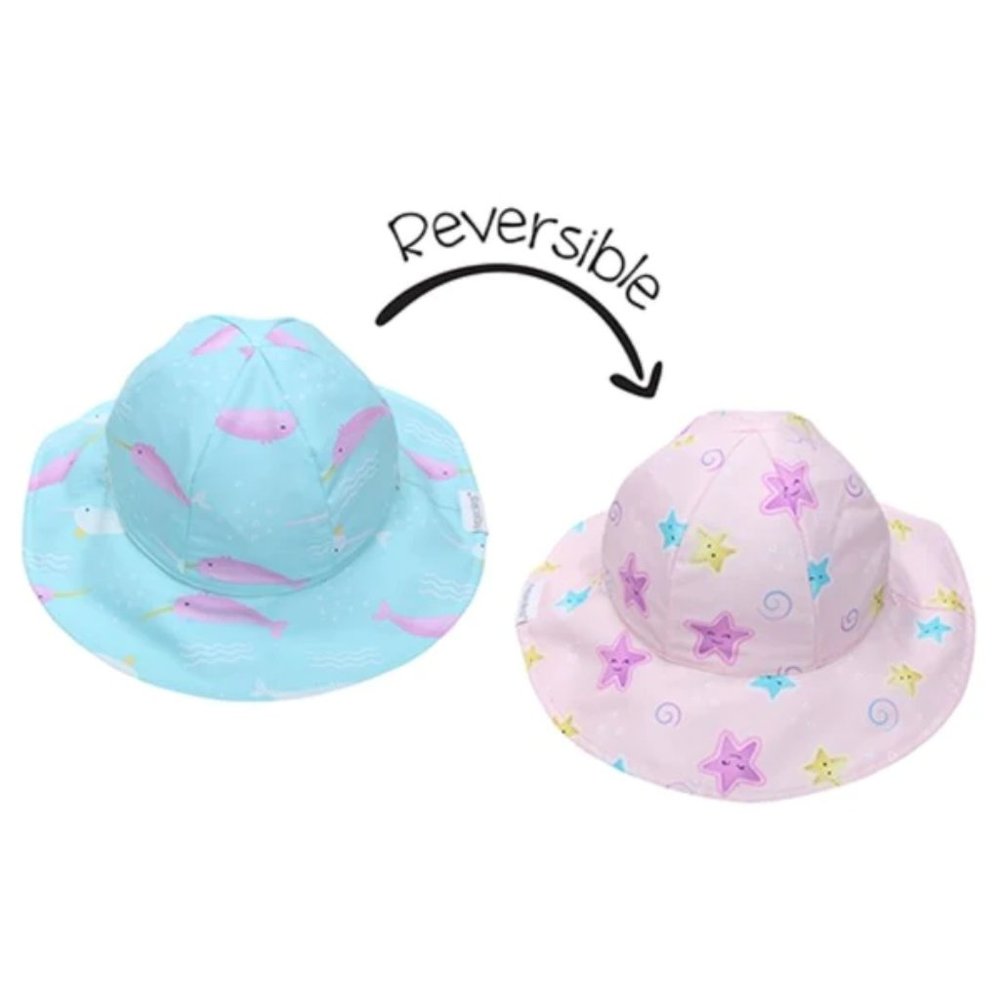 FlapJackKids Reversible Sun Hat (size XS 0-6m) NWT